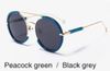Peacock green&dark gray