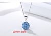 10mm ball blue only pendants