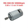 550 6V 20000rpm 0.86cm