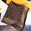 coffee gold thread