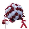 18cm 3 pieces set wine red
