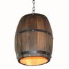 Wood Barrel Pendant Lamp