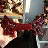 Carved wooden shelf