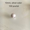 10mm silver 100 pcs