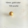 10mm gold 100 pcs