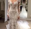 2017 New African Mermaid Wedding Dresses Plus Size Lace Appliques ...