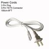 6FT 2PIN US Power Cords Without Switch