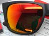 Pinkmatte black/red mirror lens