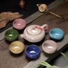 Marble White teapot + mixed cups