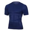 Men Body Shaper Suits Shirt+Pants Compression Slim Corsets Black Waist