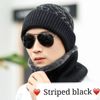 Striped black