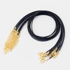 black with gold