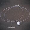 A673 6mm zirconia necklaces