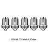 SS316L X1 Mesh Coil 0.12Ohm