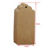4x9cm Heart Cutout Brown