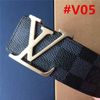 #V05 damier graphite+gold buckle