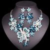 Metal color:blue in silver