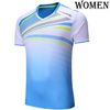 women blue shirts
