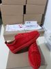 Red Suede with Spikes