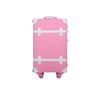 Pink White Luggage