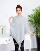 light gray poncho 80X85cm