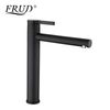 black basin faucet