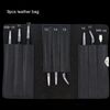 9PCS Leather Tweezers Combo