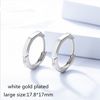E127E white gold large earring