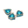 50pcs Silver tone pave leaf charms findings H0583