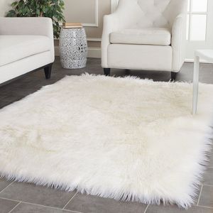 100x150CM Super doux tapis en peau de mouton moelleux fourrure canapé couverture Faux peau de mouton tapis doux tapis tapis maison sol