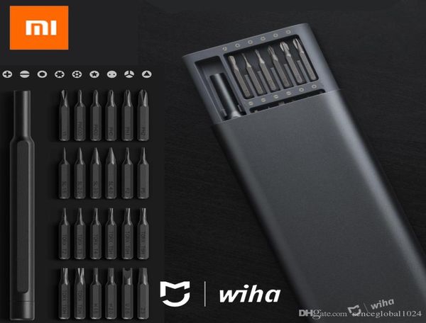 Kit de tornillos de uso diario Xiaomi Mijia Wiha 100, 24 puntas magnéticas de precisión, caja de aluminio, destornillador, Kit de hogar inteligente xiaomi 1083787