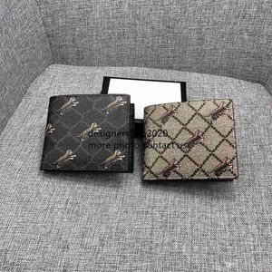 1011 2019 Brand Short Wallet Leather Tiger Tiger Heren Koppeling Bag Luxe Designer Card Tas Wallet Quality Classic Pocket 451263124