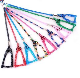 Pettorina per cani da 10 * 120 cm Guinzagli in nylon stampato regolabile Collare per cani da compagnia Cuccioli di gatto Accessori per animali Collane per animali bbyCey warmslove6942786