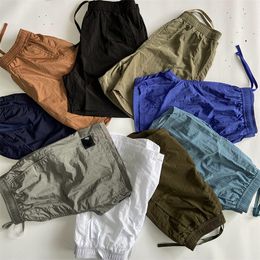 1015 Shorts teints en nylon métallique Survêtement de jogging en plein air Pantalons décontractés pour hommes Short de bain de plage Noir Gris Taille M-XXL logo lentille de l'entreprise