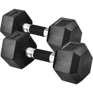 10150 lbs Set Rubber Encased Oefening Fitness Hex Dumbbell Handgewicht met antislip voor krachttraining 240425