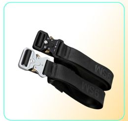 1017 Alyx 9SM Classic RollerCoaster Belt Men Women Women Silvery Metal Buckle Alyx Belts Jacquard Labeled Q06308804421