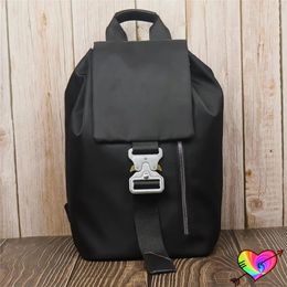 1017 ALYX 9SM Bolsas de tanque Hombres Mujeres 1 1 Cubierta de nailon de alta calidad Envoltura con cordón Bolsa Alyx Mochilas negras ajustables 240112