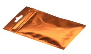 1018cm 100pcslot mate orange en aluminium feuille clevile de glissière en plastique à glissière refermable pour noix de téléphone mobile aliments accès 8185565