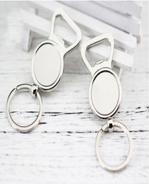 1020pcs 25 mm wijnflessen openers Basis blanco Hangende Ring Keychain Home Keukengereedschap Gadgets Portable Fit 25mm Cabochon Cameo CX3409828