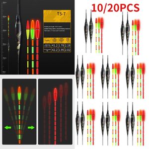 Flotador de pesca eléctrico inteligente, alarma de recordatorio de mordedura, Bobber de pescado, luz LED nocturna, cambio de Color, boya electrónica automática, 1020 Uds., 240108