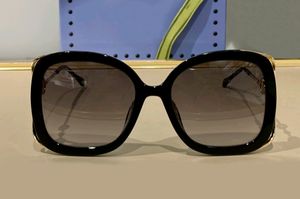 Été 1021 lunettes de soleil carrées surdimensionnées or noir gris dégradé lentille femmes mode extérieur lunettes de soleil lunettes avec boîte
