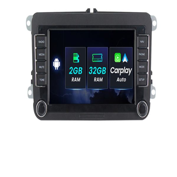 1024x600 HD RDS Android coche reproductor Multimedia Radio GPS para volk-swa-gen VW pas-sat B6 Touran GOLF5 POLO jetta 2 din DVD