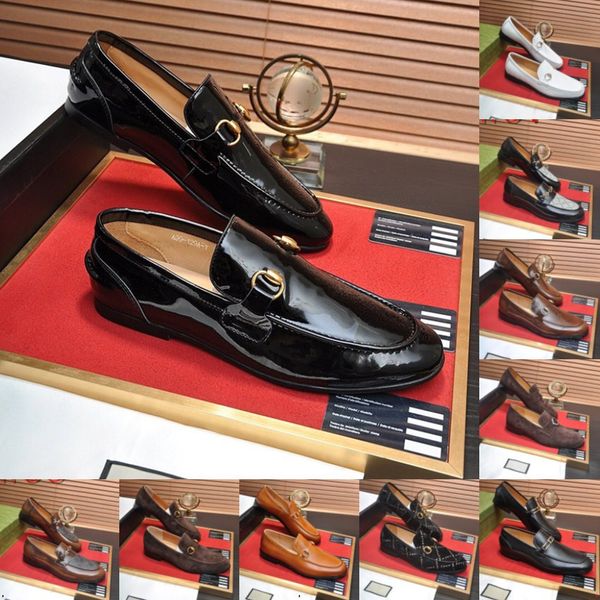 102MODEL Venta caliente Zapatos de tacón de cocodrilo para hombres Zapatos formales de cuero marrón para hombres Mocasines Zapatos de vestir de diseñador Moda Zapatos casuales para hombre Zapatos Hombre 2024