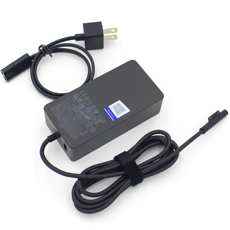 Adaptador de fuente de alimentación de cargador rápido para portátil de superficie de 102W Compatible con Microsoft Surface Book 2 3 Surface Pro 7 6 5 15V 6.33A 1798