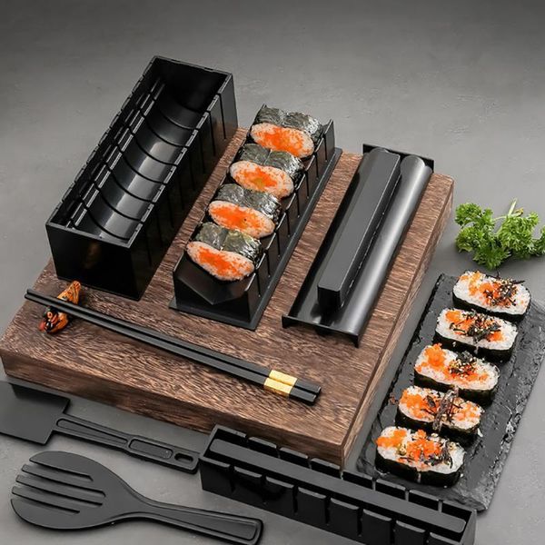 103 Outils PCSset Multifonctionnel Maker Sheed Roll Sushi Rice Ball Moule de cuisine carrée