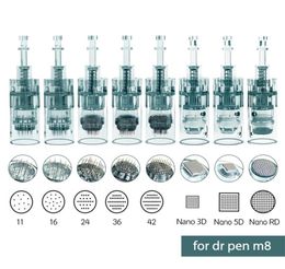 103050 PCS BAYONET CARTRIDGE remplacement pour DRPEN M8 Micro Needle 11 Pin36 Pin5d Nano Micro Skin Eidling Tip Derma Stamp 2206187677277