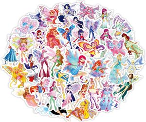 103050PCS Cartoon Vlinder Fee Persoonlijkheid Graffiti Waterdichte Sticker Koffer NotebookWaterCupHelmetRefrigeratorWhole C4690846