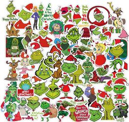 103050pcs Comment le Grinch a volé des autocollants de dessin animé ordinateur ordinateur portable réfrigérateur étanche étanche à autocollant de décalcomanies