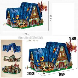1036 2847PCS Girl Elf House 4 Dolls Mini Diamond Building Blocks Toy Brick