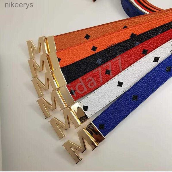 105-125 cm m Cinturón de diseño de lujo g Hebilla Moda Cuero genuino Mujeres Cinturones para hombres Letra Doble Oro grande Clásico BOML